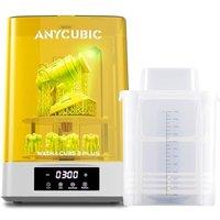 ANYCUBIC 3D Printer Wash and Cure 3 Plus, Larger 2 in 1 Wash Cure Machine for ANYCUBIC Photon Mono 6Ks Mars with Gooseneck Lights, IPASaving & Effici