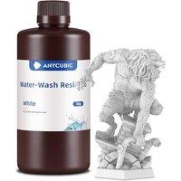 ANYCUBIC Water Washable 2.0 3D Printer Resin, 405nm High Precision and AntiYellowing 3D Resin, High Resilience, Easy PostProcessing Photopolymer Res
