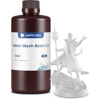 ANYCUBIC Water Washable 2.0 3D Printer Resin, 405nm High Precision and AntiYellowing 3D Resin, High Resilience, Easy Postprocessing Photopolymer Res