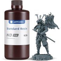 ANYCUBIC Standard 3D Printer Resin, LCD UV 405nm Rapid Photopolymer 3D Resin for 6K/8K/12K/14K LCD 3D Printers,1000g HDGray HDGray 1000g