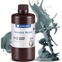 ANYCUBIC 14K 3D Printer Resin HDGrey 1kg, Superior Precision Texture Resin, 3D Printing Model With Matte Finish, LowerOdor, Upgraded Toughness, 3D R