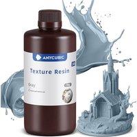 ANYCUBIC 14K 3D Printer Resin Grey 1kg, Superior Precision Texture Resin, 3D Printing Model With Matte Finish, LowerOdor, Upgraded Toughness, 3D Resi