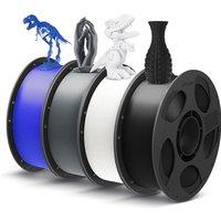 ANYCUBIC PLA+ 3D Printer Filament 1.75mm, High Toughness 3D Printing Filament, Dimensional Accuracy +/ 0.02mm,Print with Most FDM 3D Printers, 4 Pack