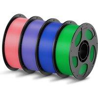 ANYCUBIC PLA Filament 1.75mm, 3D Printer Filament, Intelligent Identification, Dimensional Accuracy +/ 0.02mm, 4 Pack 1KG Reusable Spool, Pink+Purple
