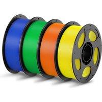 ANYCUBIC PLA Filament 1.75mm, 3D Printer Filament, Intelligent Identification, Dimensional Accuracy +/ 0.02mm, 4 Pack 1KG Reusable Spool, Blue+Green+