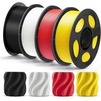 ANYCUBIC PLA+ 3D Printer Filament 1.75mm, High Toughness 3D Printing Filament, Dimensional Accuracy +/ 0.02mm, Print with Most FDM 3D Printers, 4 Pac