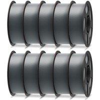 ANYCUBIC PLA+ 3D Printer Filament 1.75mm, High Toughness 3D Printing Filament, Dimensional Accuracy +/ 0.02mm, Print with Most FDM 3D Printers,10PCS