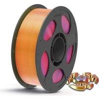 ANYCUBIC Silk PLA Filament 1.75mm 1KG, Shiny Silk Gradient Dual-Color PLA Filament, Multicolor Material for 3D Printer, Dimensional Accuracy +/- 0.03