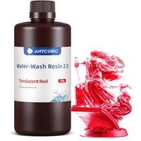 ANYCUBIC Water Washable 3D Printer Resin 2.0 with Easy PostProcessing, High Precision and High Resilience, Low Odor and AntiYellowing 3D Resin for L
