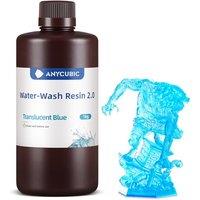 ANYCUBIC Water Washable 3D Printer Resin 2.0 with Easy PostProcessing, High Precision and High Resilience, Low Odor and AntiYellowing 3D Resin for L