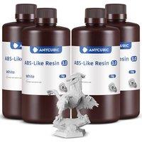 ANYCUBIC ABS Like Resin 3.0, 405nm UV Fast-curing Photopolymer Resin with Excellent Strength and Resilience, High Precision, Low Odor 3D Printer Resin