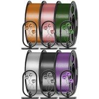 ANYCUBIC PETG Filament 1.75mm, 3D Printer Filament, Dimensional Accuracy +/ 0.02mm, Exceptional Toughness, 6 Pack 1KG Reusable Spool, Translucent Bro