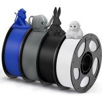 ANYCUBIC PETG Filament 1.75mm, 3D Printer Filament, Accuracy +/ 0.02mm, Exceptional Toughness, Print with Most FDM 3D Printers, 4 Pack 1KG Reusable S