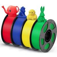 ANYCUBIC PETG Filament 1.75mm, 3D Printer Filament, Dimensional Accuracy +/ 0.02mm, Exceptional Toughness, Print with Most FDM 3D Printers, 4 Pack 1K