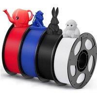 ANYCUBIC PETG Filament 1.75mm, 3D Printer Filament, Dimensional Accuracy +/ 0.02mm, Exceptional Toughness, Print with Most FDM 3D Printers, 4 Pack 1K