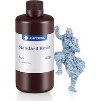 ANYCUBIC 3D Printer Resin, 405nm High Precision Fast Curing Photopolymer Resin for LCD 3D Printing 1kg Grey Gray 1kg