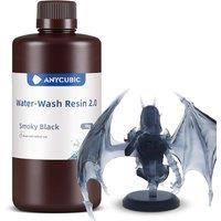 ANYCUBIC Water Washable 3D Printer Resin 2.0, 405nm High Precision 3D Resin, Low Shrinkage Photopolymer Resin for 4K/8K/12K Capable LCD DLP Resin 3D P