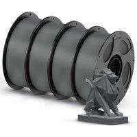 ANYCUBIC PETG Filament 1.75mm, 3D Printer Filament, Dimensional Accuracy +/ 0.02mm, Exceptional Toughness, Print with Most FDM 3D Printers, 4 Pack 1K