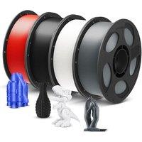 ANYCUBIC PLA+ 3D Printer Filament 1.75mm, High Toughness 3D Printing Filament, Dimensional Accuracy +/ 0.02mm, Print with Most FDM 3D Printers, 4 Pac