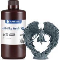 ANYCUBIC ABS-Like Resin 2.0, Fast Curing 3D Printer Resin with High Toughness and Resilience, High Precision and Hardness, Low Odor, Compatible with A