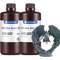 ANYCUBIC ABS-Like Resin 2.0, Fast Curing 3D Printer Resin with High Toughness and Resilience, High Precision and Hardness, Low Odor, Compatible with A