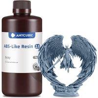 ANYCUBIC ABS-Like Resin 2.0, Fast Curing 3D Printer Resin with High Toughness and Resilience, High Precision and Hardness, Low Odor, Compatible with A