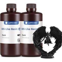 ANYCUBIC ABS-Like Resin 2.0, Fast Curing 3D Printer Resin with High Toughness and Resilience, High Precision and Hardness, Low Odor, Compatible with A