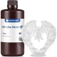 ANYCUBIC ABS-Like Resin 2.0, Fast Curing 3D Printer Resin with High Toughness and Resilience, High Precision and Hardness, Low Odor, Compatible with A