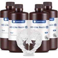 ANYCUBIC ABS-Like Resin 2.0, Fast Curing 3D Printer Resin with High Toughness and Resilience, High Precision and Hardness, Low Odor, Compatible with A