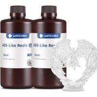 ANYCUBIC ABS-Like Resin 2.0, Fast Curing 3D Printer Resin with High Toughness and Resilience, High Precision and Hardness, Low Odor, Compatible with A
