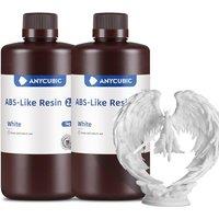 ANYCUBIC ABS-Like Resin 2.0, Fast Curing 3D Printer Resin with High Toughness and Resilience, High Precision and Hardness, Low Odor, Compatible with A