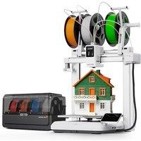 Anycubic Kobra X Combo 3D Printer with Native 7-Color(Up to 19), 2X Faster & Saves Filament, ACE GEN 2 Multi-Material System, Auto-Leveling & AI Detec