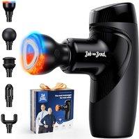 Mini Massage Gun with Heat Therapy, Bob and Brad M7 Plus Portable Deep Tissue Muscle Massager Gun, Percussion PocketSized Massage Gun for Pain Relief