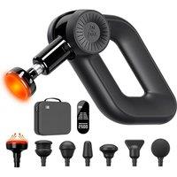 Bob and Brad D6 Pro Plus Massage Gun with Heat, Professional Deep Tissue Muscle Massager with 16mm Amplitude and OLED Screen, Powerful Percussion Mass