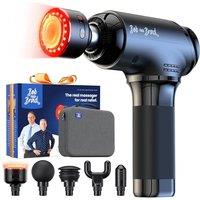 BOB AND BRAD T2 Ultra Massage Gun with Heat and Red LED Therapy, Professional Massager Gun Deep Tissue for Athletes, Portable Electric Massagers for M