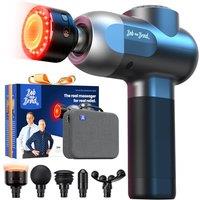 BOB AND BRAD C2 Ultra Massage Gun with Heat and Red LED Therapy, Deep Tissue Percussion Massager Gun, Handheld Muscle Massager Professional Massage Gu