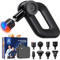 BOB AND BRAD D6 Pro Max+ Massage Gun with Heat and Cold Therapy, Professional Deep Tissue Percussion Massager with 16mm Amplitude, Powerful Muscle Mas