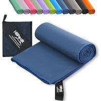 HiiPeak Small Microfibre Gym Towel for Active Sports (40x80cm) Running, Perfect for Athletes Training Outdoors  Quick Dry Lightweight Absorbent Swimm