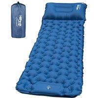 HiiPeak Sleeping Pad  Ultralight Inflatable Sleeping Mat with Builtin Foot Pump, Durable Compact Waterproof Camping Air Mattress for Camping, Backpa