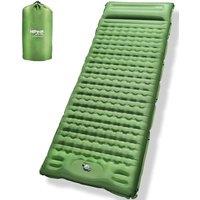 HiiPeak Sleeping Pad  Ultralight Inflatable Sleeping Mat with Builtin Foot Pump, Durable Compact Waterproof Camping Air Mattress for Camping, Backpa