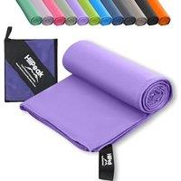 HiiPeak Microfibre Towel Compact Camping Gym towel  Quick Dry Lightweight Absorbent Sports Swimming traveling Hiking Drying Towel for Men,Women (Viol