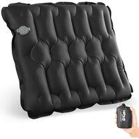 HiiPeak Inflatable Seat Cushion, Lightweight Compact Stadium Seat Pad Camping Air Seat Cushion for Bleachers Backpacking Hiking Airplane Office Car Bo