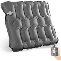 HiiPeak Inflatable Seat Cushion, Lightweight Compact Stadium Seat Pad Camping Air Seat Cushion for Airplane Boating Travel Bleachers Backpacking Hikin