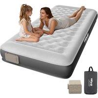 HiiPeak Premium TPU Inflatable Mattress with Removable Built in Multi-function Air Pump, Single Suede Inflatable Bed Portable, Durable Air Mattress, H