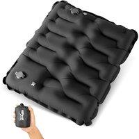 HiiPeak Inflatable Stadium Seat Cushion, Compact Hand Press Stadium Seats Pad Bleacher Seat Chair Cushion Pad for Airplane Travel Camping Backpacking