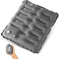 HiiPeak Inflatable Stadium Seat Cushion, Compact Hand Press Stadium Seats Pad Bleacher Seat Chair Cushion Pad for Airplane Travel Camping Backpacking