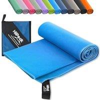 HiiPeak Microfibre Towel 140cmx70cm Compact Camping Beach Towel travel towels - Quick Dry Lightweight Absorbent Sports Gym Swimming Hiking Dryin