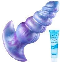 Wearable Butt Plug for Women Men, Soft Silicone Anal Plug, Knot Thick Anal Dildo with Suction Cup, Anal Sex Toys for Adults, LongTerm Wear Butt Plugs