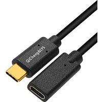 QiCheng&LYS USB C Extender Cable Gen 2 (10Gbps) Gold-Plated USB C Male to Female Cable Connector,Pass Video Data Audio for USB Type-C Data Sync Cable