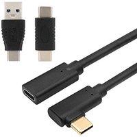 QiCheng&LYS Usb c extender cable Gen 2 (10Gbps) Gold-plated USB C Male to Female Cable Connector,Pass Video, Data, Audio for USB Type-C Data Sync Cabl